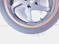 2004-2008 Honda Interceptor 800 VFR800 VFR800A ABS Silver Rear Wheel Rim & Tire - C3 Cycle