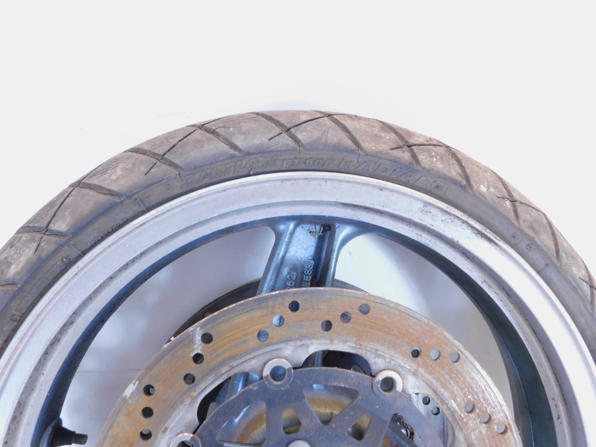 1992-1993 Kawasaki Ninja ZX6 ZX600 Front Cast Wheel Rim & Brake Disc Rotors - C3 Cycle