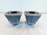 Pair Harley Davidson Sportster 883 Hugger Silver Engine Cylinder Barrel Jugs