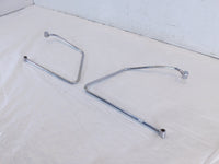 Harley Davidson Sportster 883 1200 Chrome Saddlebag Guard Rail Mount Brackets - C3 Cycle