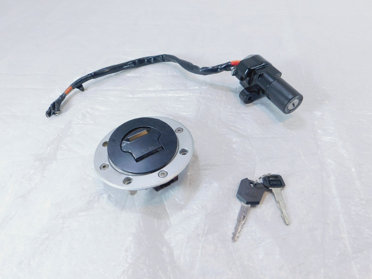 Suzuki RF600R & RF900R Ignition Key Switch Fuel Petrol Gas Tank Cap Lid Lock Set - C3 Cycle