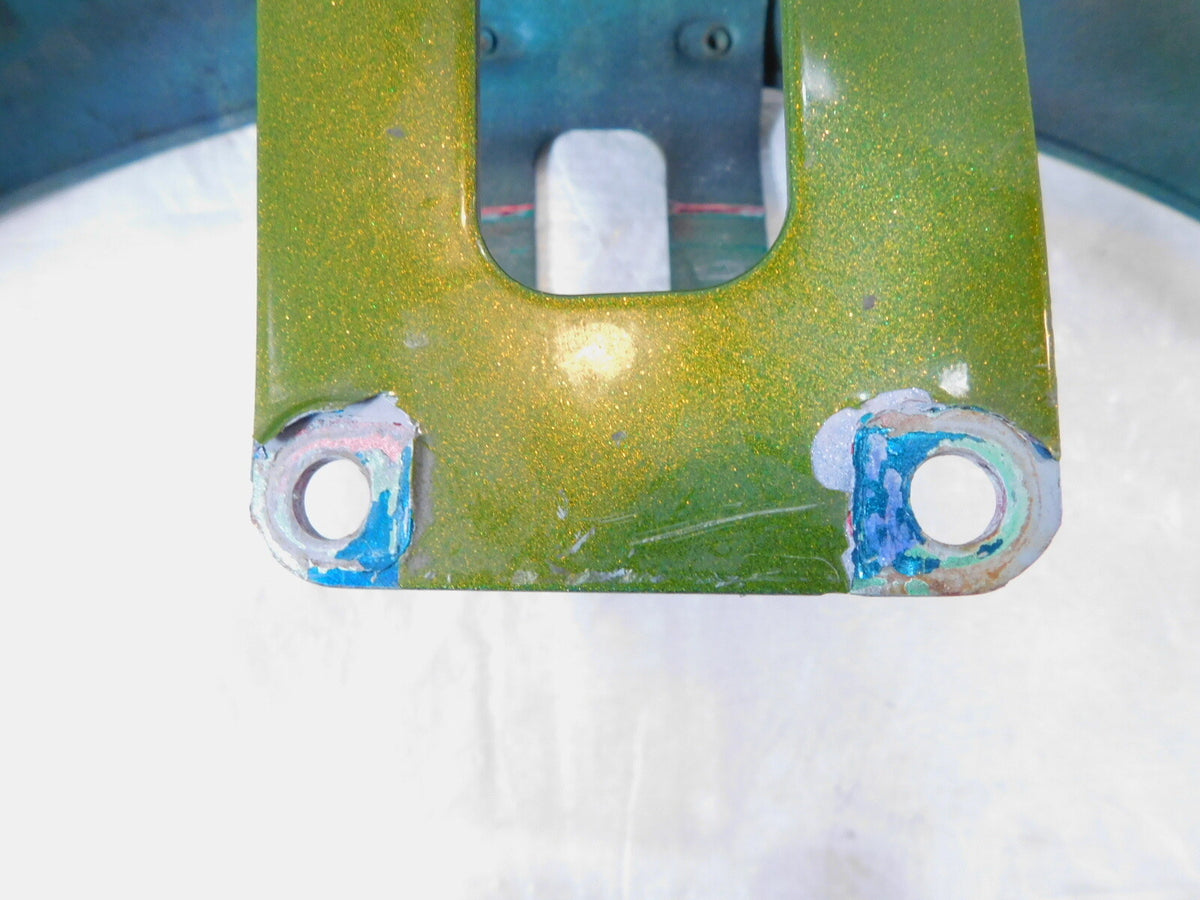 Bent Harley Davidson Sportster XL XLH 883 & 1200 Green Front Wheel Cover Fender - C3 Cycle
