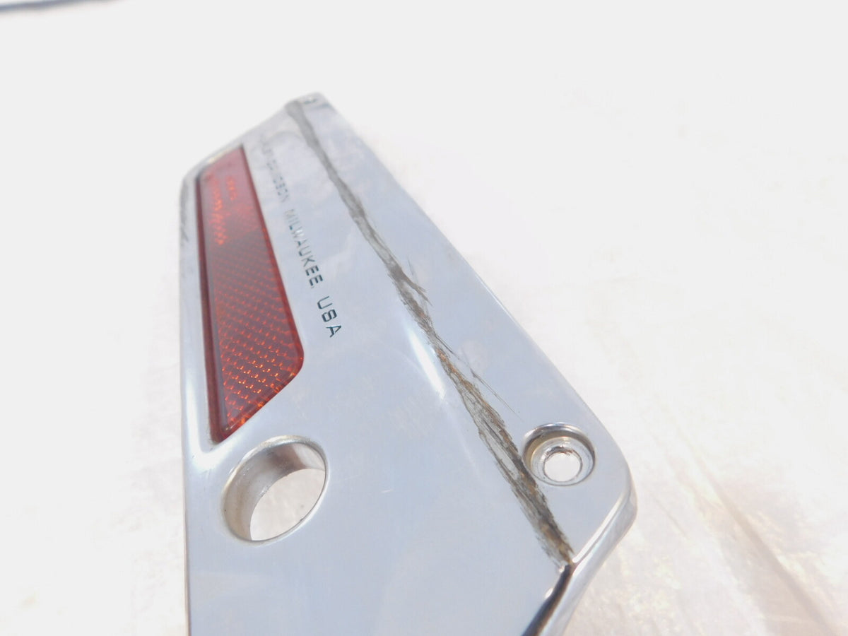 Harley Touring Road King Electra Street Glide Chrome Left Saddlebag Latch Cover - C3 Cycle