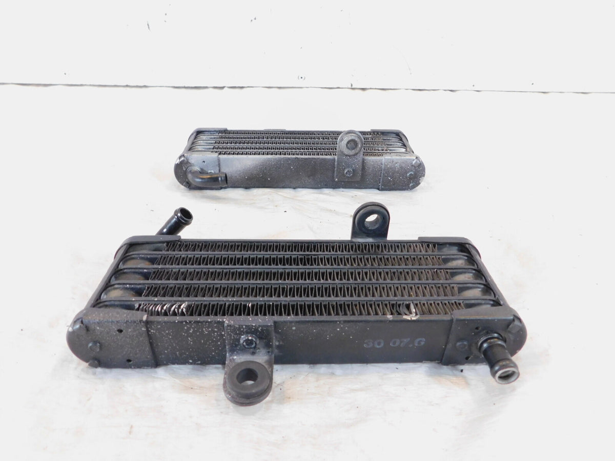 Aprilia RSV1000R RSV 1000 Tuono R Black Left & Right Engine Motor Oil Coolers - C3 Cycle