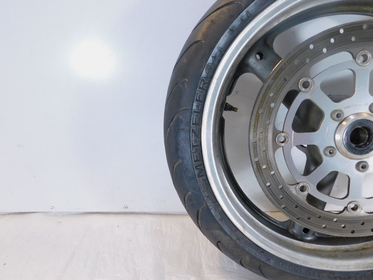 1996-1999 Suzuki GSX-R600 GSXR750 GSX-R750 Gray Front Wheel Rim & Brake Rotor - C3 Cycle