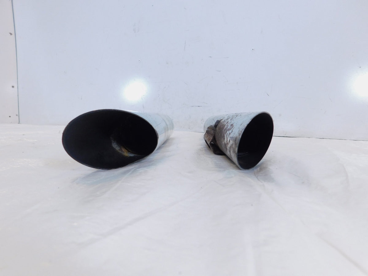 Harley Davidson Dyna Super Glide Low Rider Chrome Exhaust Pipe Slashed Mufflers - C3 Cycle