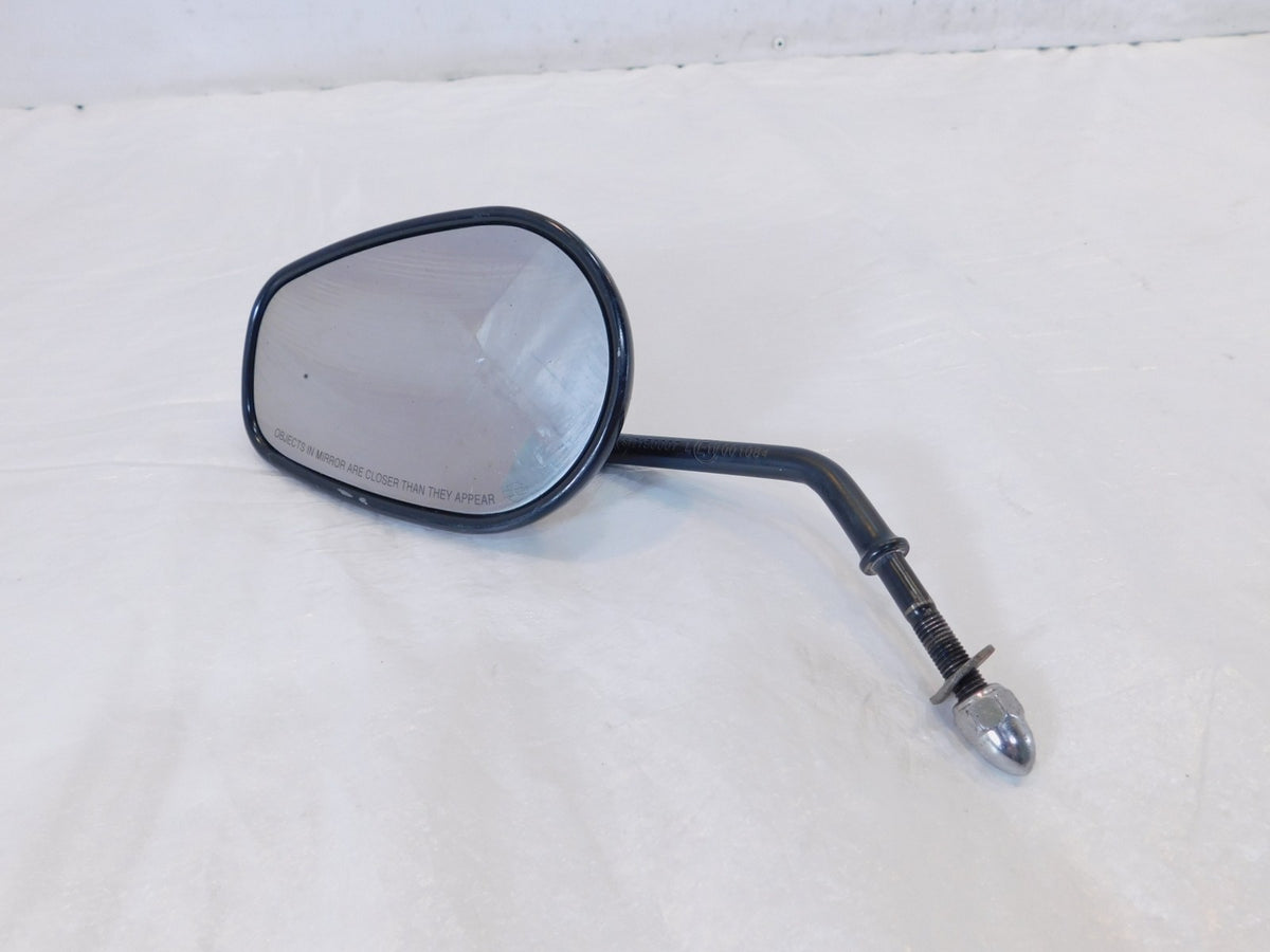 Harley Davidson FXR & Softail & Dyna & Sportster Left Black Rear View Mirror - C3 Cycle