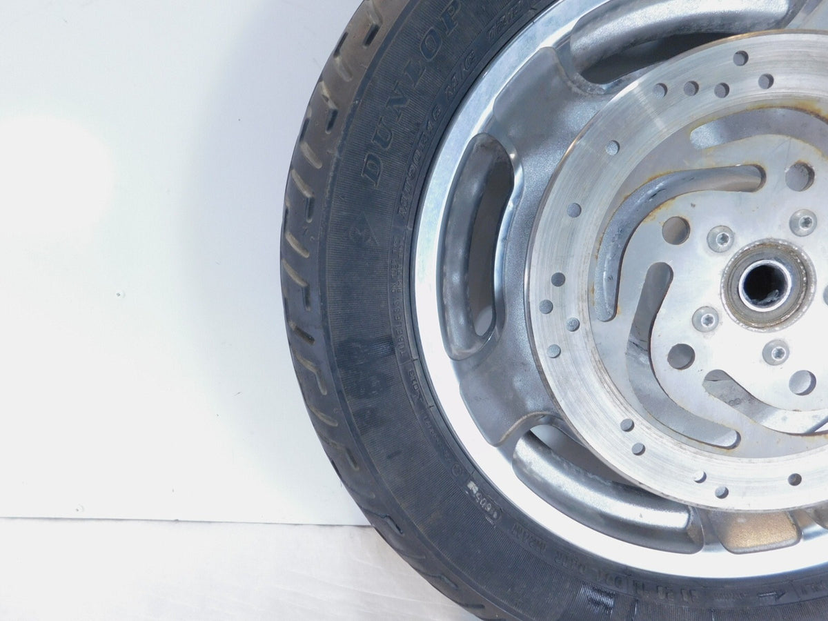 Harley Davidson Road King Electra Glide Chrome Mag Front Wheel Rim Tire & Rotors - C3 Cycle