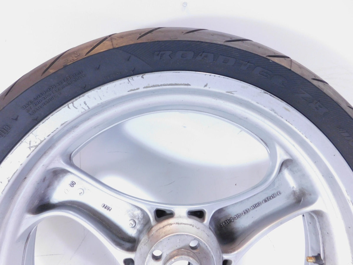 BMW R1100R R1100RT R1100RS R850R & K1 K1100LT Cast Silver Rear Wheel Rim & Tire - C3 Cycle