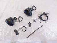 2005-2015 Yamaha Majesty YP400 Handlebar Clamp On Front Shark Speakers Pair - C3 Cycle