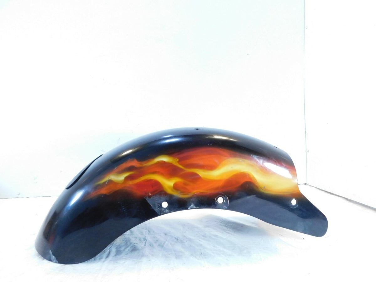 2000 & 2001 Victory V92 Sport Cruiser Black & Flames Rear Fender Cover Fender - C3 Cycle