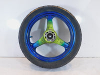 2000-2005 Kawasaki ZR-750 ZR750 ZR-7S ZR-7 ZR7 Green Front Wheel Rim & Tire - C3 Cycle