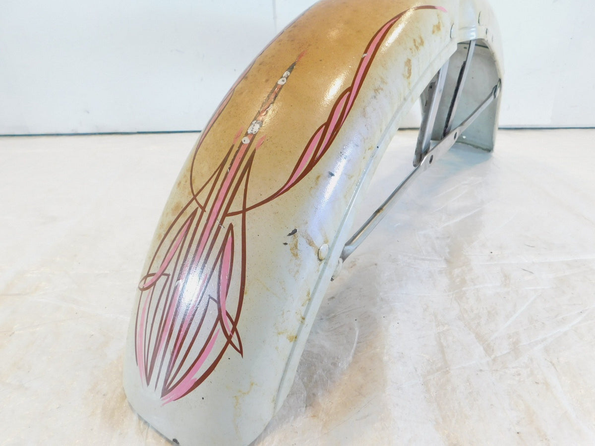 1973 Harley Davidson Sportster 900 & 1000 White Front Wheel Cover Fender - C3 Cycle