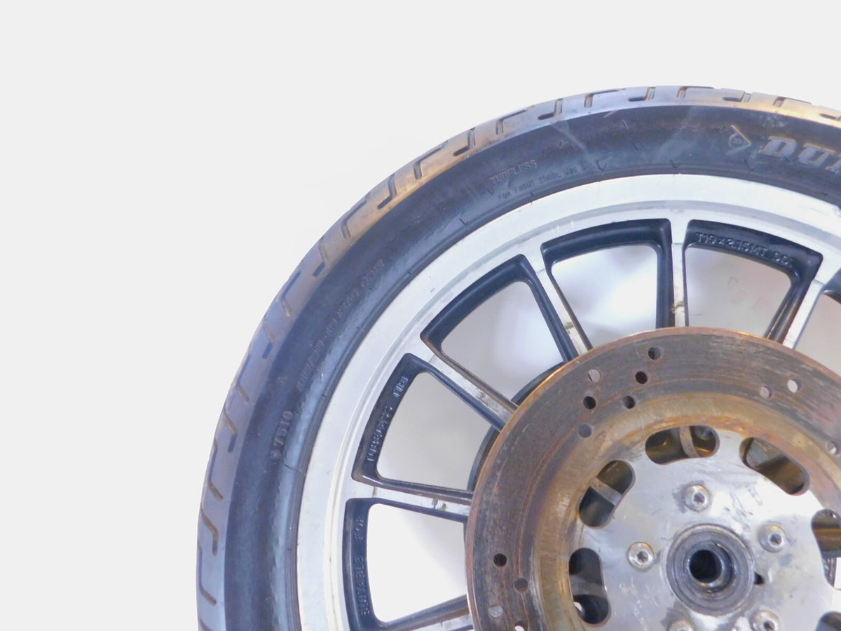 1996-1999 Harley Sportster 883 & 1200 Silver Dual Disc Front Wheel Rim & Rotors - C3 Cycle