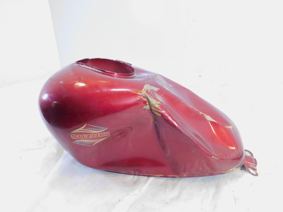 1986-1995 Suzuki Savage 650 LS650 Red Gas Petrol Fuel Tank Reservoir - for parts - C3 Cycle