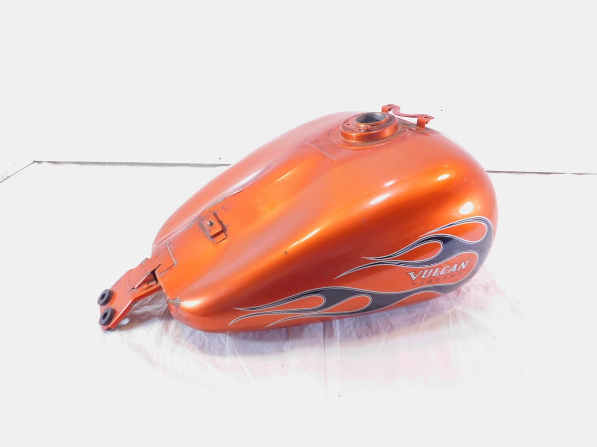 2011-2014 Vulcan 1700 VN1700 Vaquero Orange Petrol Fuel Gas Tank Reservoir dents - C3 Cycle