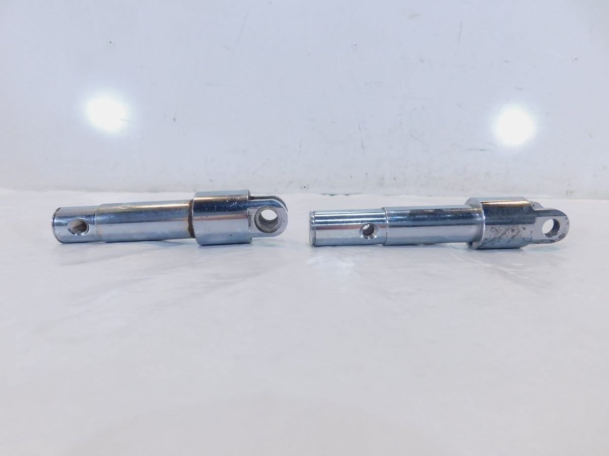 Harley Sportster 883 & 1200 Custom Pair Chrome Rider Brake Pedal Pivot Clevises - C3 Cycle