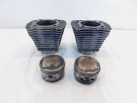 Pair Harley Sportster 1200 Black Engine Cylinder Barrel Jugs & Pistons - Rust - C3 Cycle