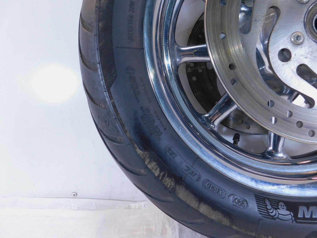 Harley Touring Road King & Electra Glide Front Chrome Wheel Rim w/ Tire & Rotors - C3 Cycle