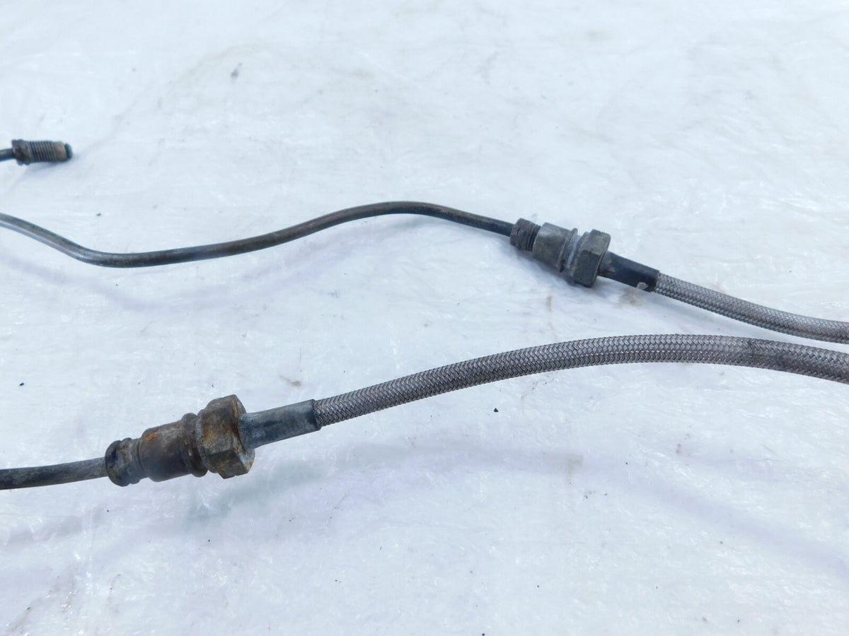 1976 76 Moto Guzzi Convert I V1000 Front Wheel Brake Caliper Hose Pipe Lines - C3 Cycle