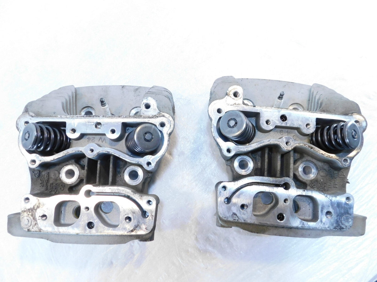 Harley Davidson Touring Softail & Dyna Silver Cylinder Heads & Valves w/ Springs - C3 Cycle