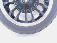 Piaggio Vespa Sprint 50 125 150 Black Spoked Rear Wheel Rim w/ Tire 12x3 - C3 Cycle