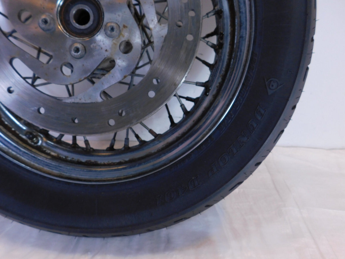Harley Davidson Sportster Softail & Dyna 16" Chrome Laced Rear Wheel Rim - Bent - C3 Cycle