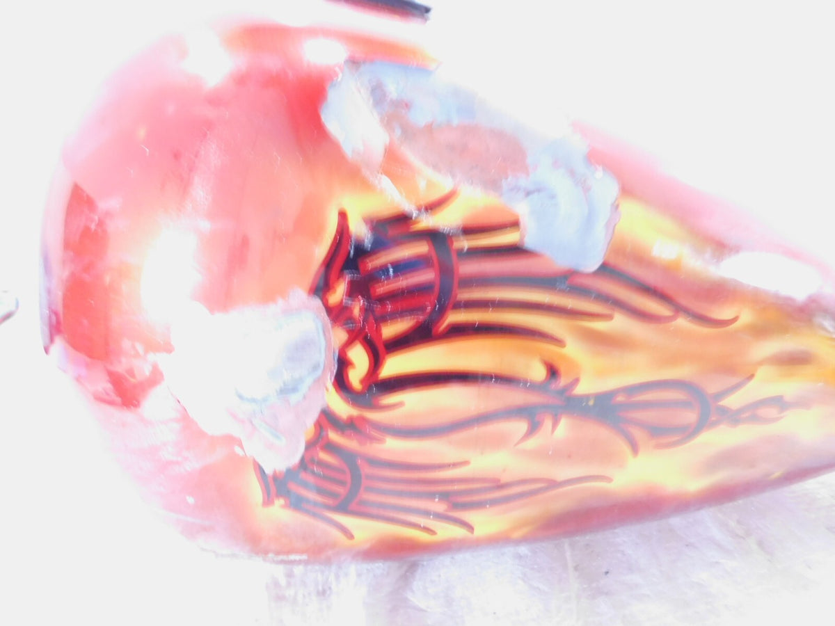 85-90 Harley Davidson Softail FXSTC Custom Left Right Red Fuel Gas Petrol Tanks