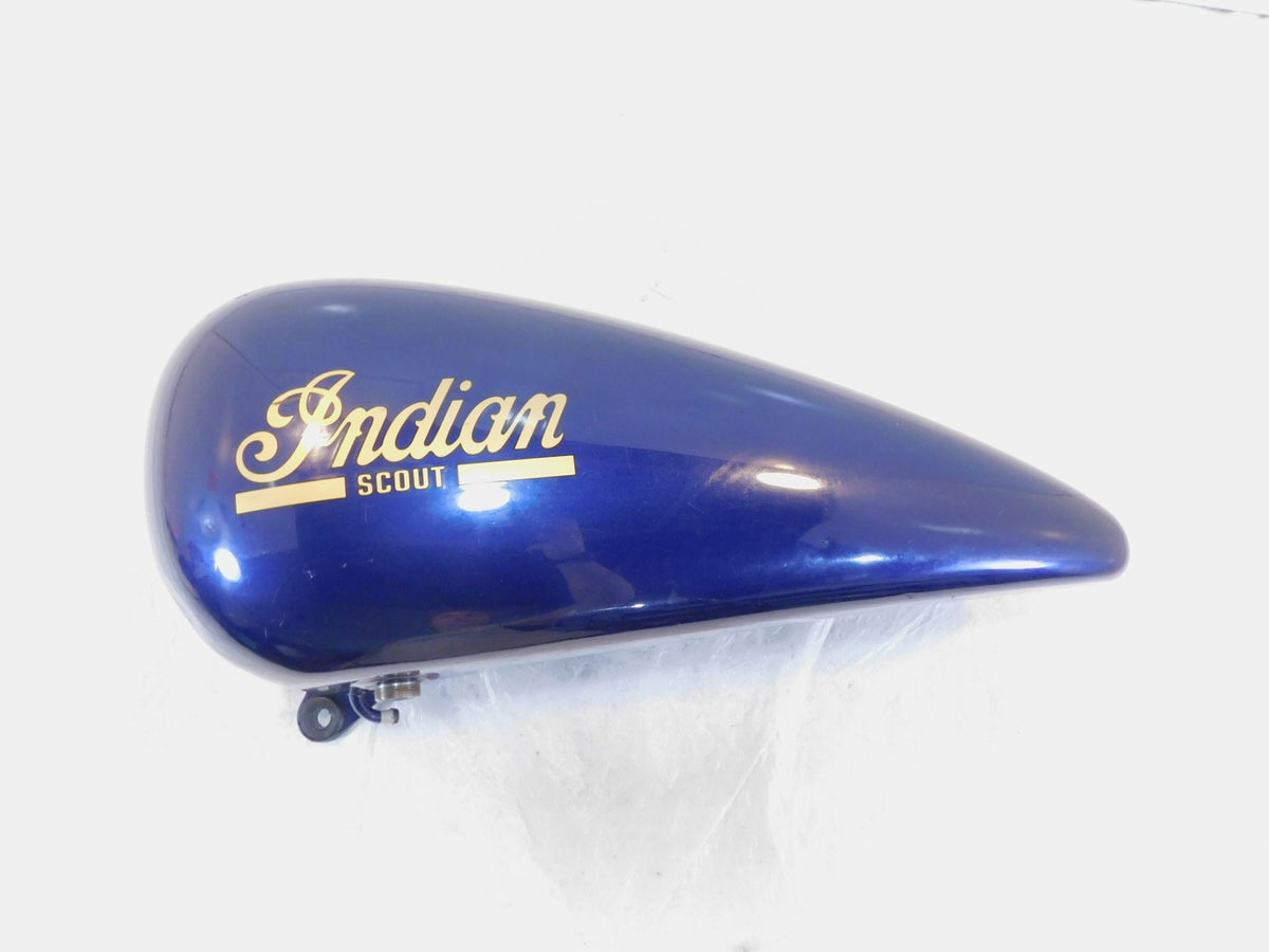 2002 Indian Gilroy Scout Cobalt Blue Left Side Fuel Gas Petrol Tank 89-445 - C3 Cycle