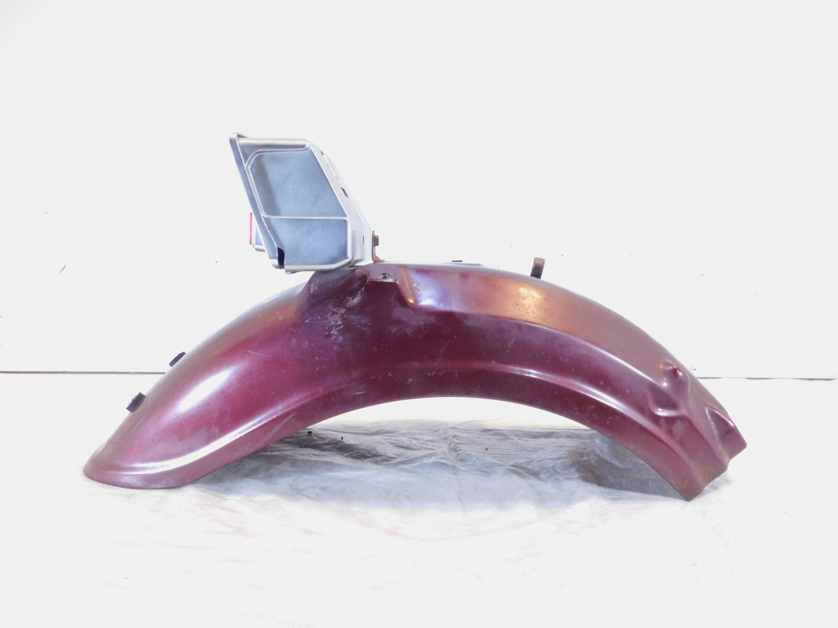Yamaha Virago 700 750 XV700 XV750 Maroon Rear Wheel Fender Mudguard & Toolbox - C3 Cycle