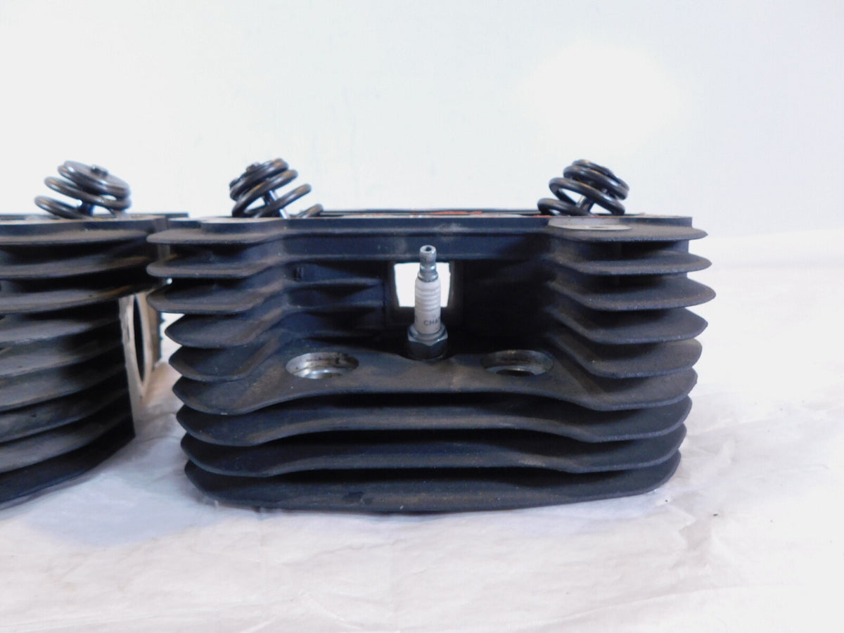 2009-2010 Buell XB XB12 Firebolt Lighting Ulysses Black Cylinder Heads w/ Valves - C3 Cycle