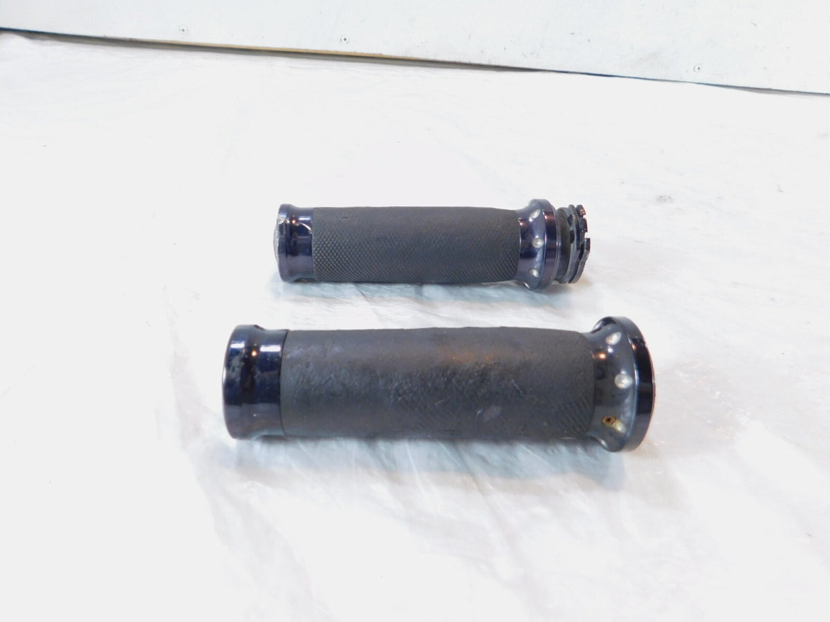 Harley Davidson Dyna Sportster Softail Left & Right Handlebar Hand Grips -Black - C3 Cycle