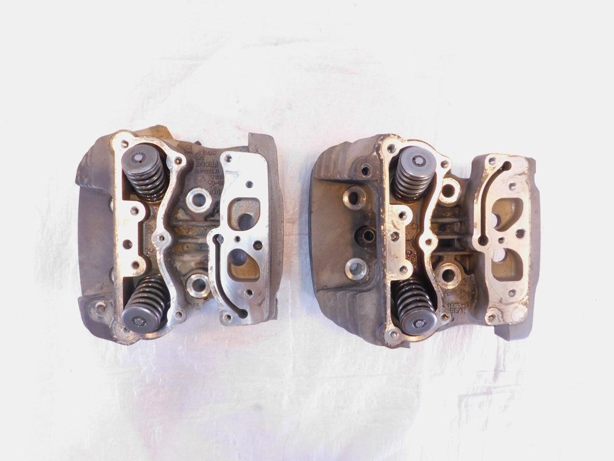 Harley Davidson Touring Softail & Dyna Silver Cylinder Heads & Valves w/ Springs - C3 Cycle