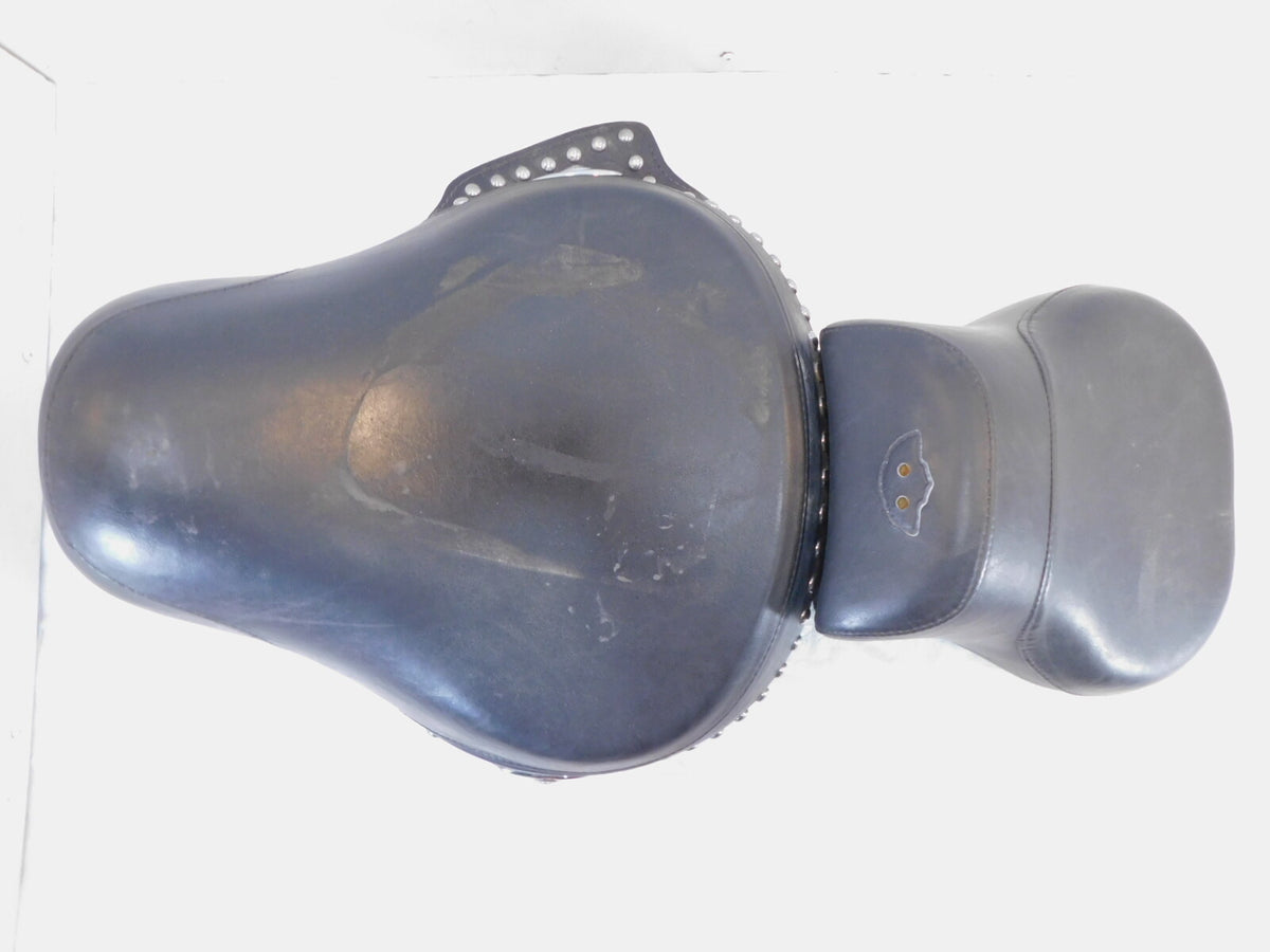 Harley Davidson Black Softail Heritage Classic Rider & Passenger Seat Saddle
