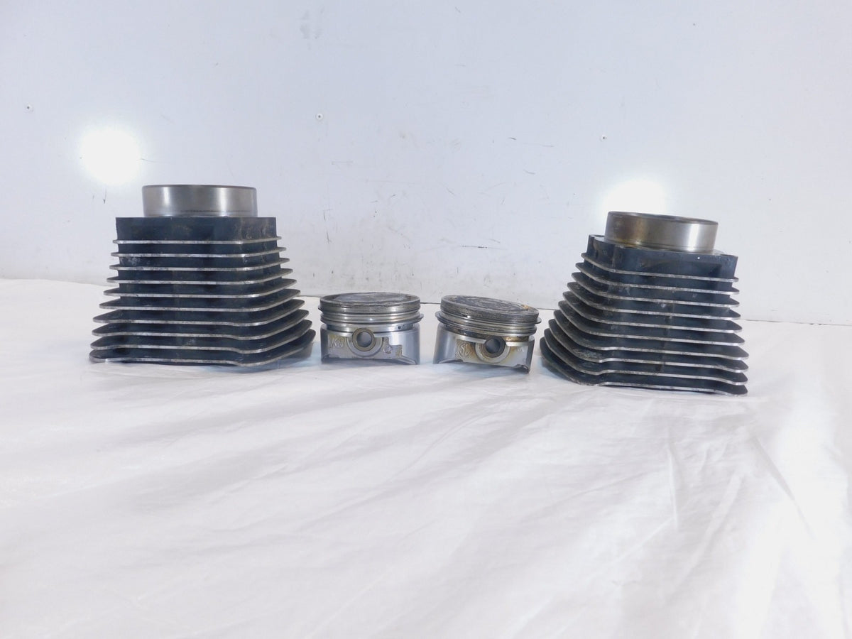 Pair Harley Davidson Sportster 1200 Black Engine Cylinder Barrel Jugs & Pistons - C3 Cycle