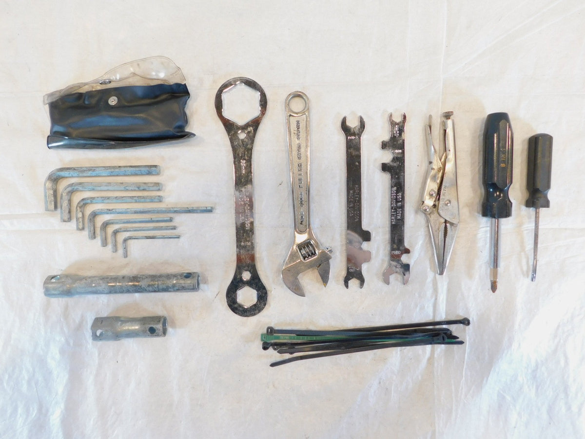 2008 Harley Davidson Road Glide Electra Glide Wrench Tool Kit Lot & Pouch Bag - C3 Cycle