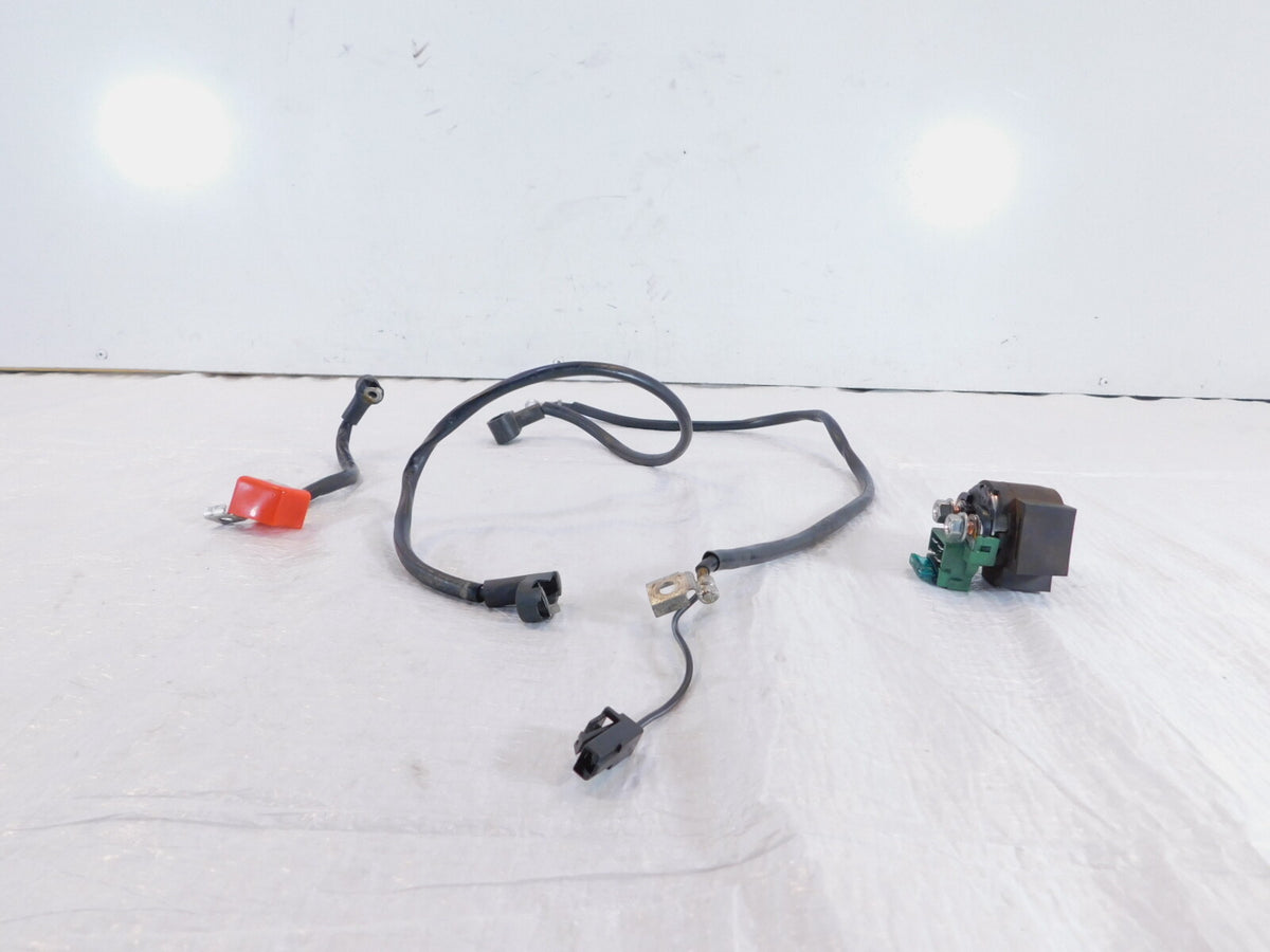 13-14 Suzuki GW250 Inazuma 250 L3 L4 Starter Solenoid Relay & Battery Cable Lot - C3 Cycle