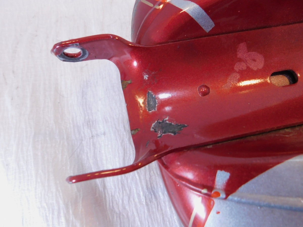 04-06 Harley Davidson Sportster 883 & 1200 Custom Low Red Fuel Gas Tank - Dented - C3 Cycle