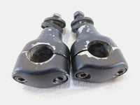 Yamaha Road Star Silverado V-Star 650 1100 Black Handlebar Riser Mount Clamps - C3 Cycle