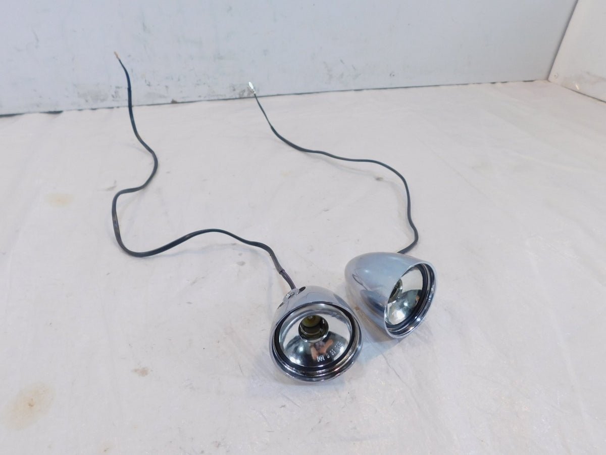 Harley Davidson VRod Sportster Softail Dyna Chrome Rear Turn Signal Indicators - C3 Cycle