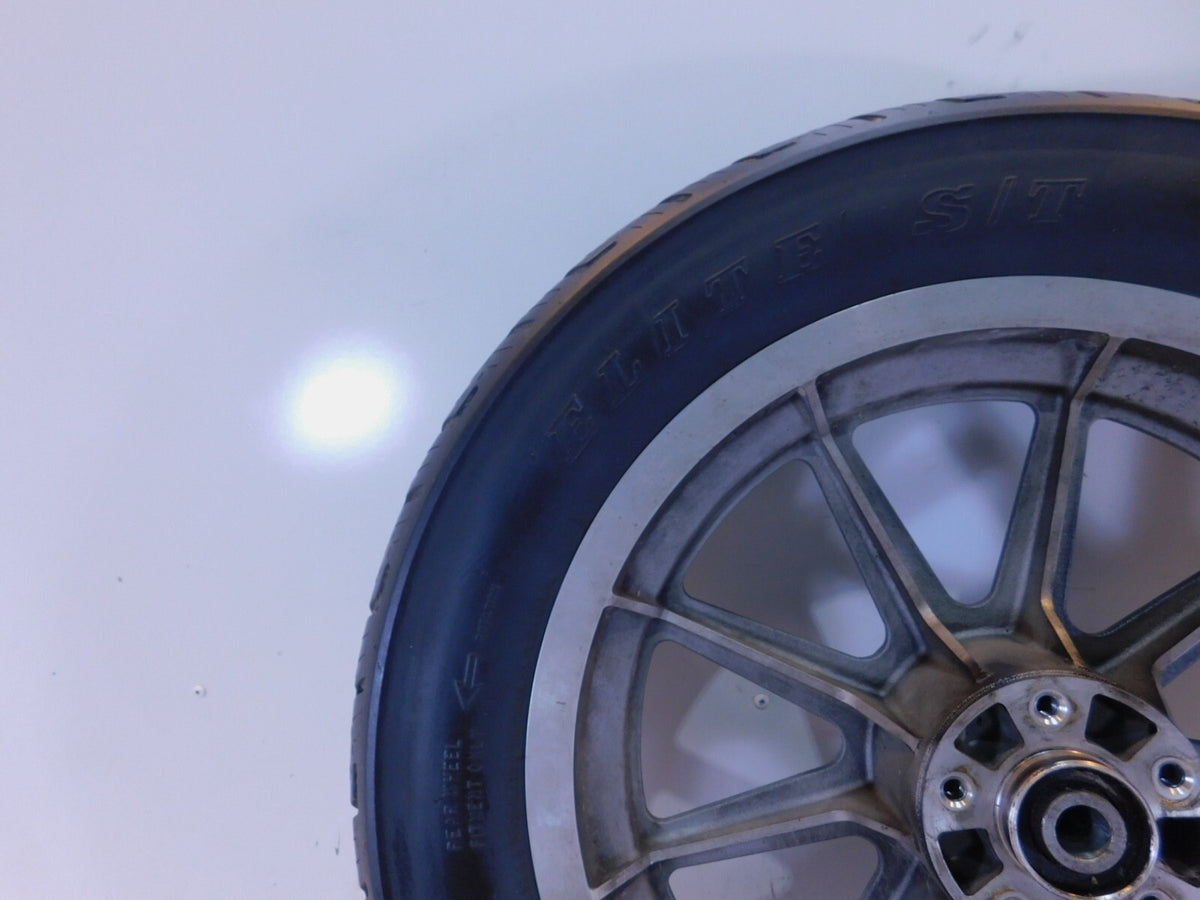 Harley Davidson Dyna Softail Sportster 883 1200 Silver Cast Rear Tire Wheel Rim - C3 Cycle