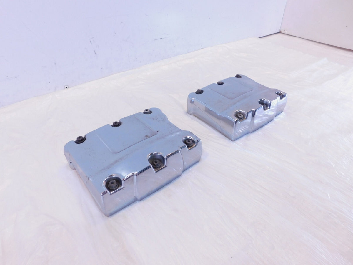 Harley Road King Dyna & Softail Chrome Cylinder Head Top Rocker Boxes & Arms - C3 Cycle