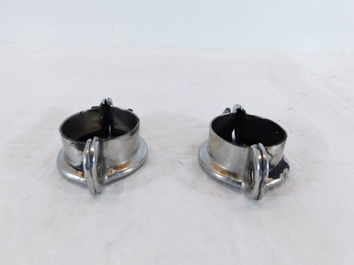 Harley Davidson FLT Tour Glide Ultra Classic Left & Right Mufffler Mount Clamps - C3 Cycle