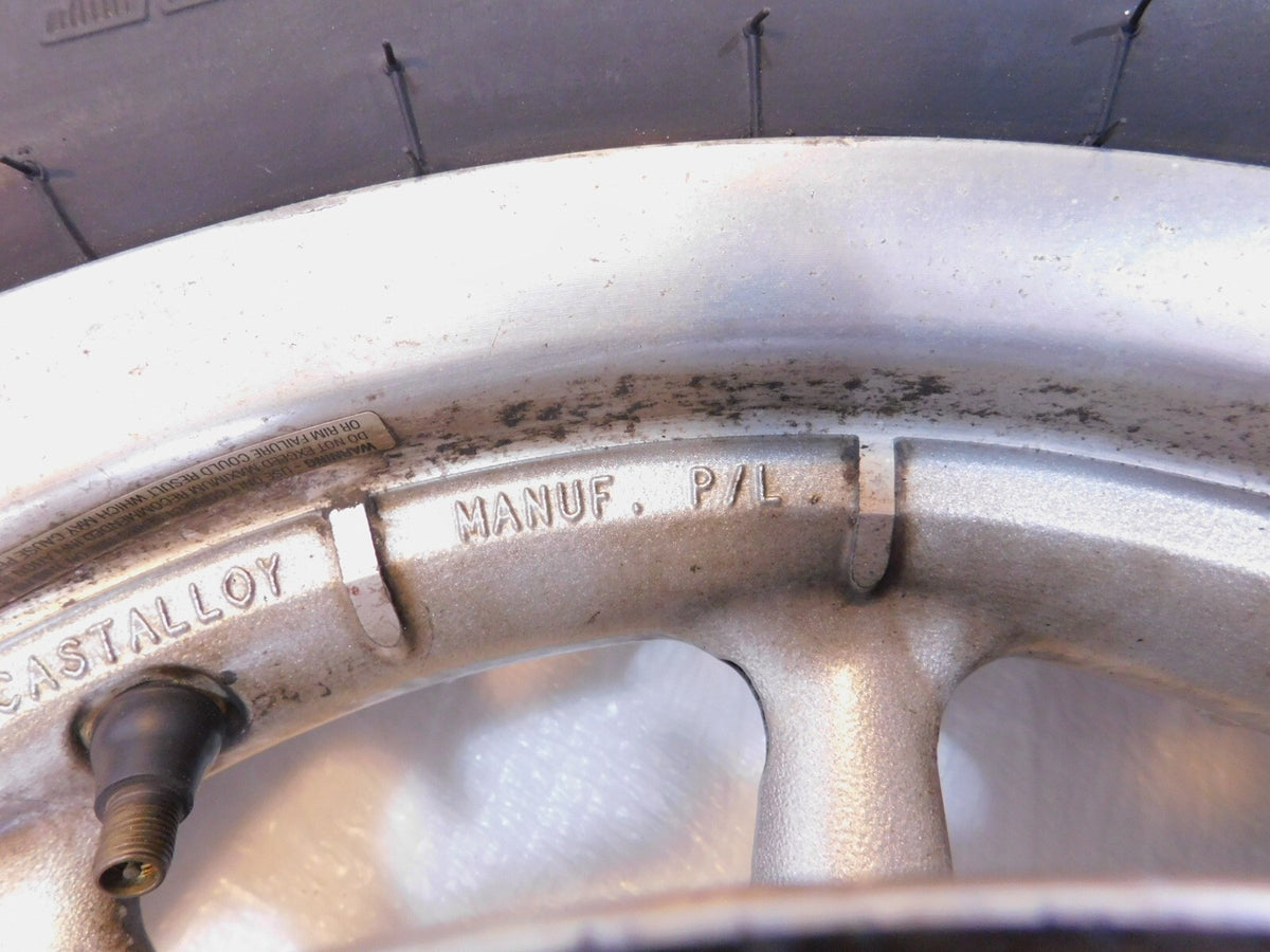 Harley Davidson Road Street Electra Glide 9 Spoke Silver Rear Wheel Rim - BENT - C3 Cycle