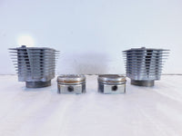 Pair Harley Davidson Sportster 1200 Silver Engine Cylinder Jugs w Wiseco Pistons - C3 Cycle