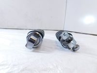 Harley Touring FXR Dyna Sportster & Softail Chrome & Rubber Footpegs Footrests - C3 Cycle