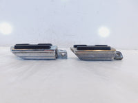 Harley  Dyna Sportster & Softail Left & Right Chrome & Rubber Footpegs Footrests - C3 Cycle