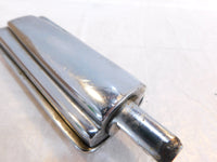 Pair Harley Touring Dyna Sportster & Softail Chrome & Rubber Footpeg Footrests - C3 Cycle