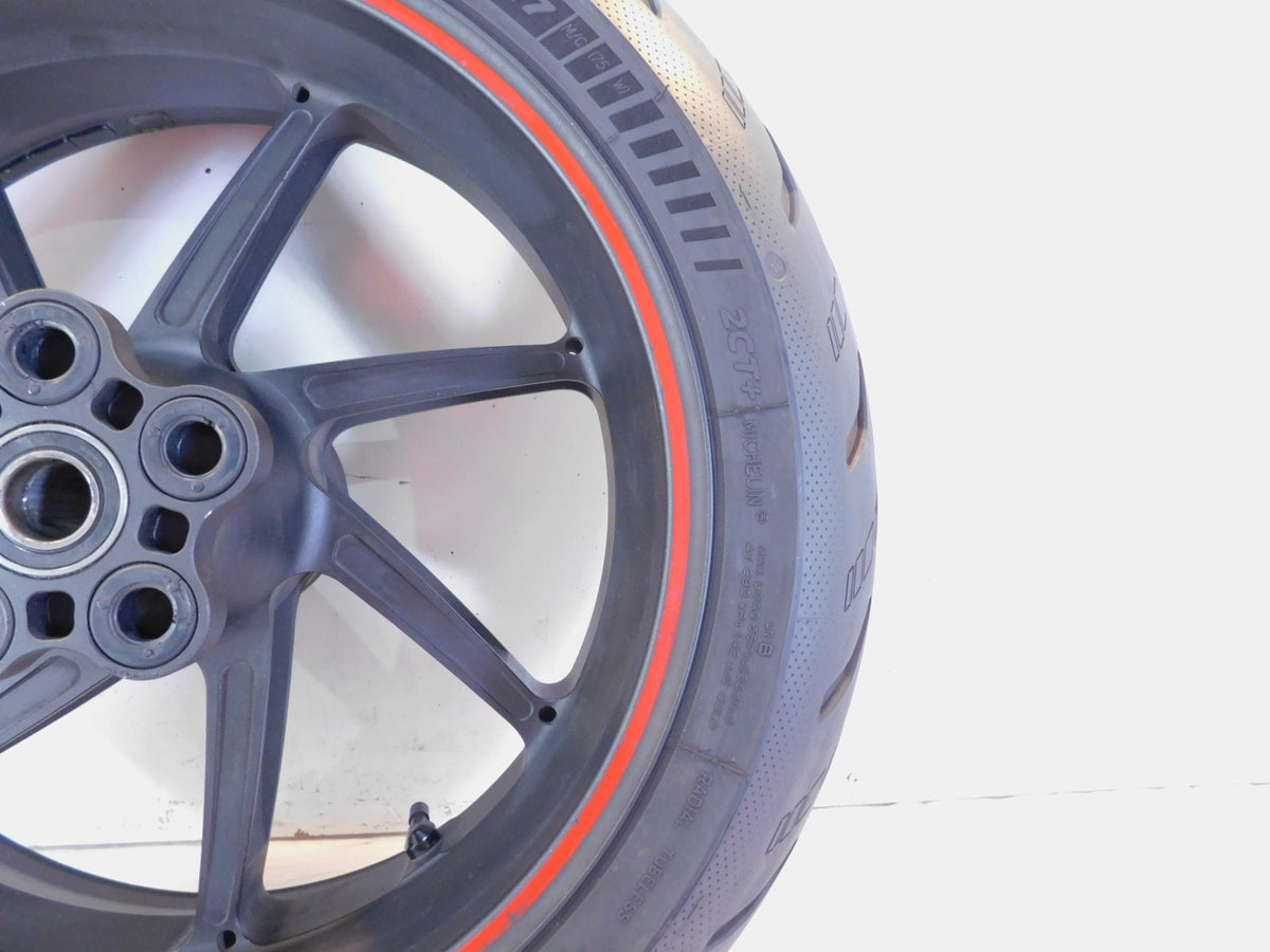 BMW S1000R S1000RR S1000-RR HP4 Black Rear Wheel Rim & Tire - 6.00" x 17" - C3 Cycle
