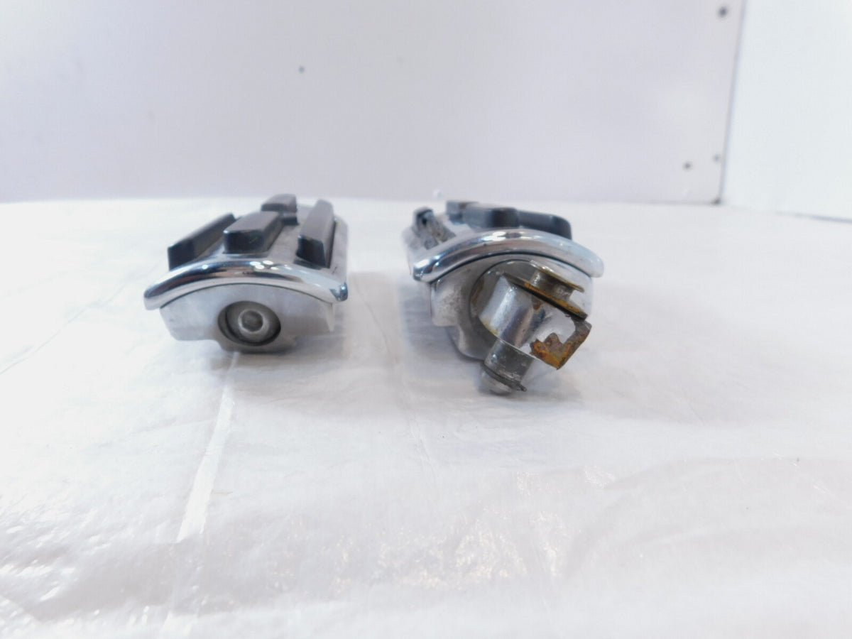 Harley Touring FXR Dyna Sportster & Softail Chrome & Rubber Footpegs Footrests